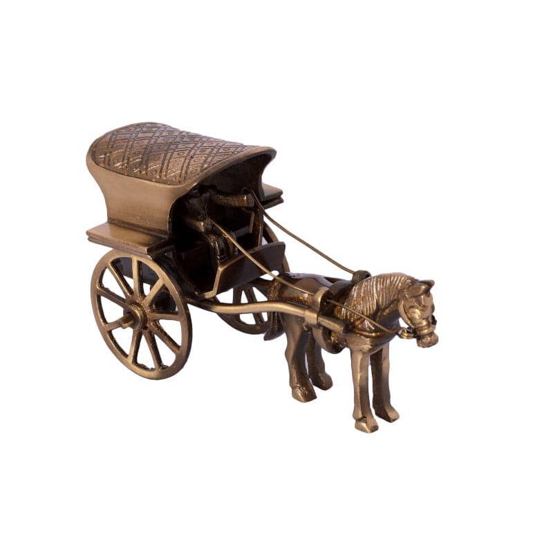 Buy Brass Antique Horse Carriage Showpiece Showpieces from Vaaree