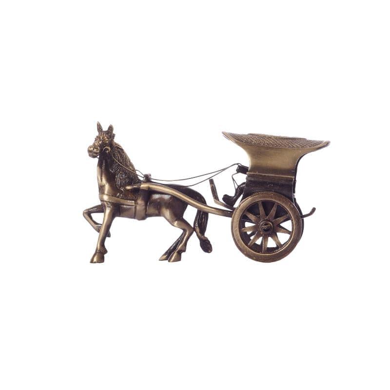 Buy Brass Antique Horse Cart Showpiece Showpieces from Vaaree