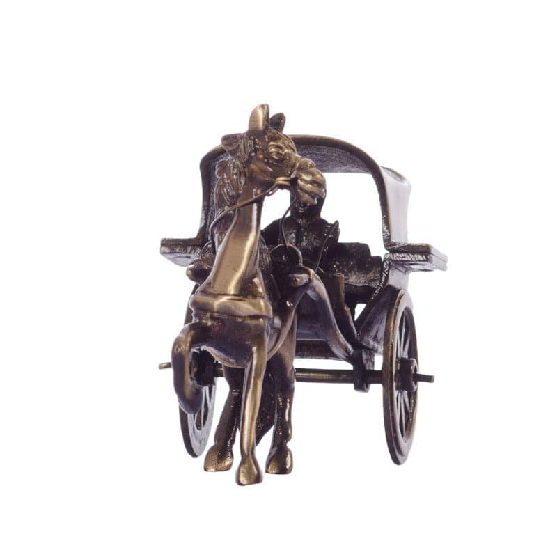 Buy Brass Antique Horse Cart Showpiece Showpieces from Vaaree