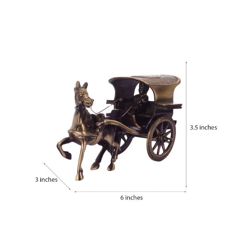 Buy Showpieces - Brass Antique Horse Cart Showpiece at Vaaree online