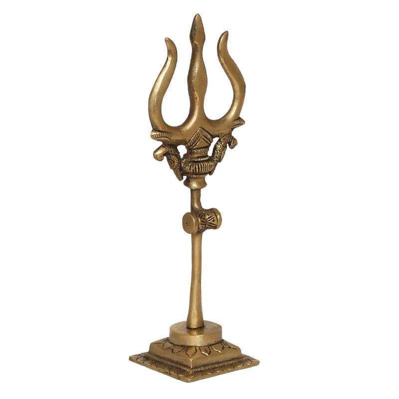 Buy Showpieces - Brass Decorative Trishul Showpiece at Vaaree online