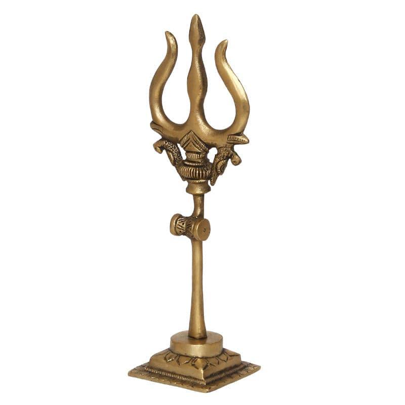 Buy Showpieces - Brass Decorative Trishul Showpiece at Vaaree online