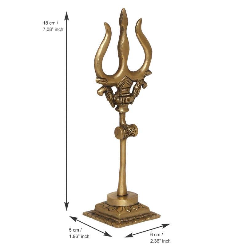 Buy Brass Decorative Trishul Showpiece Showpiece from Vaaree