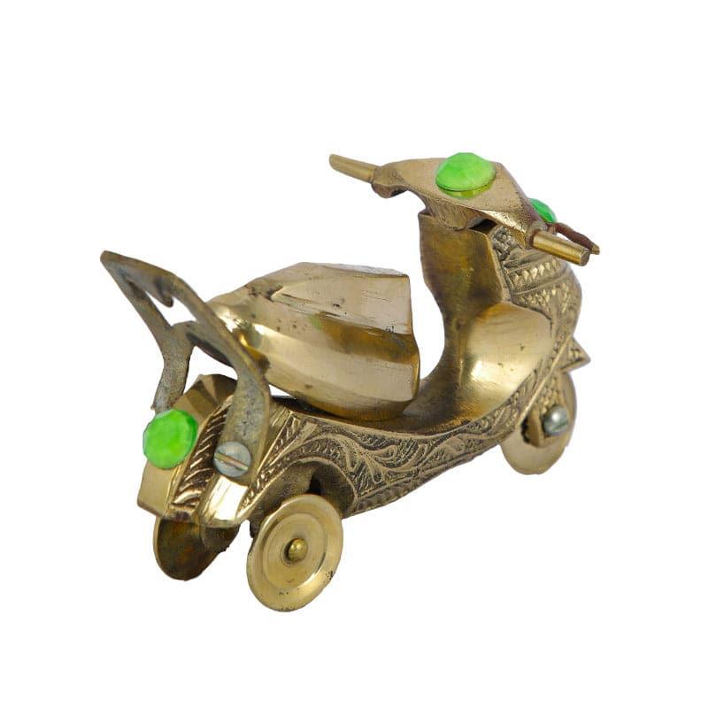 Buy Brass Vintage Bike Showpiece Showpieces from Vaaree