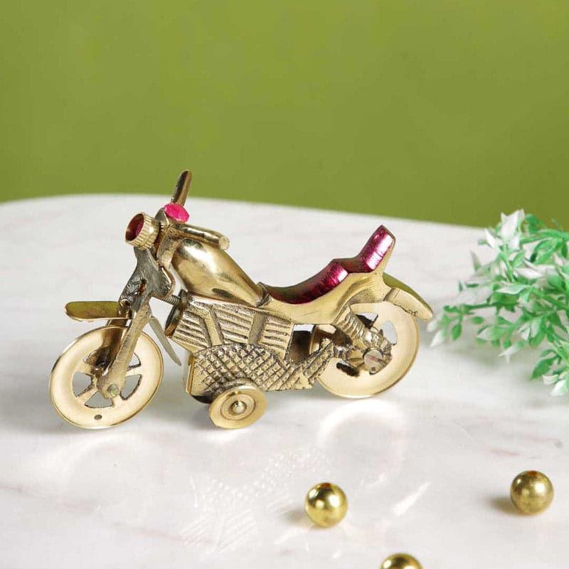 Buy Brass Vintage Moto Showpiece Showpieces from Vaaree