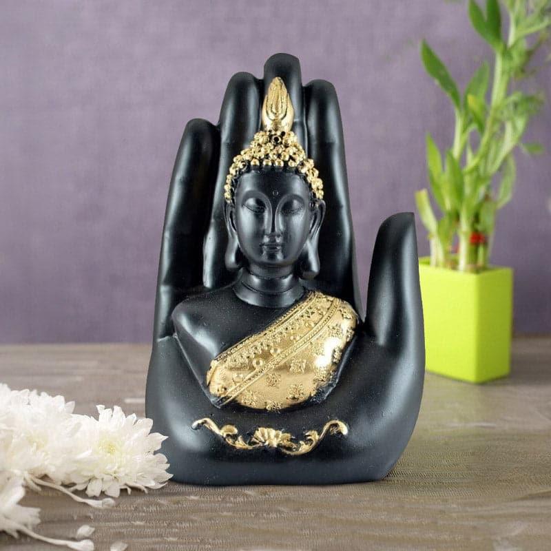Showpieces - Buddha In Hand Tray Showpiece
