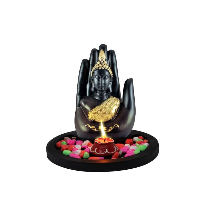 Buy Buddha In Hand Tray Showpiece Showpieces from Vaaree