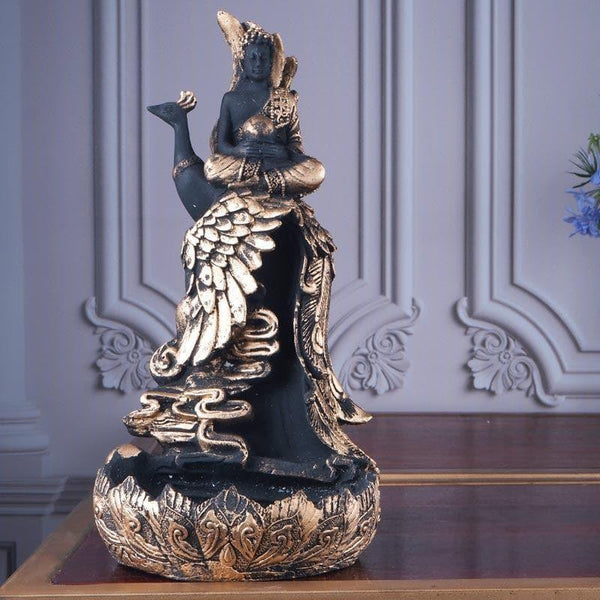 Showpieces - Buddha Meditating On Peacock Showpiece
