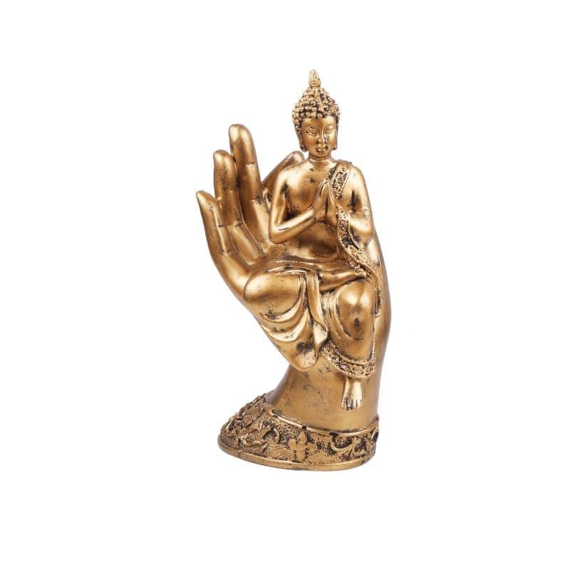 Buy Buddha Sitting On Palm I Showpieces from Vaaree