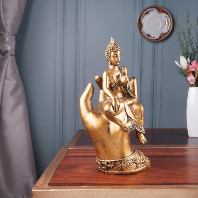 Showpieces - Buddha Sitting On Palm II