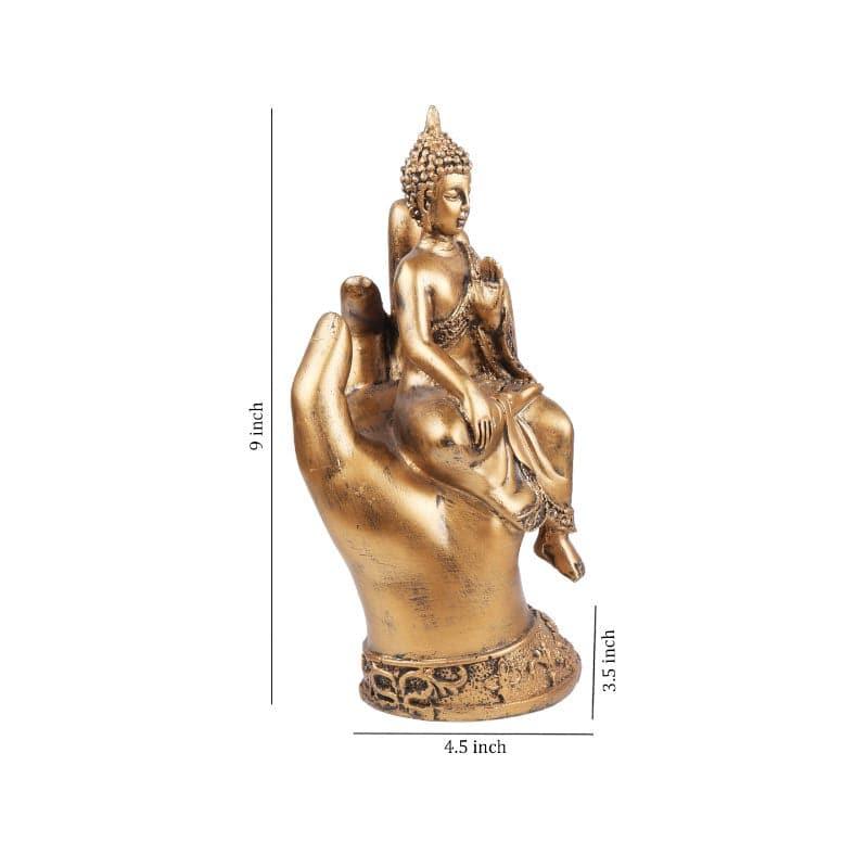 Showpieces - Buddha Sitting On Palm II