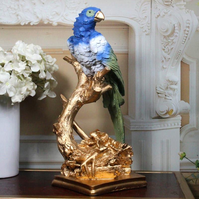 Buy Budgie Parrot Showpiece - Blue & Green Showpieces from Vaaree