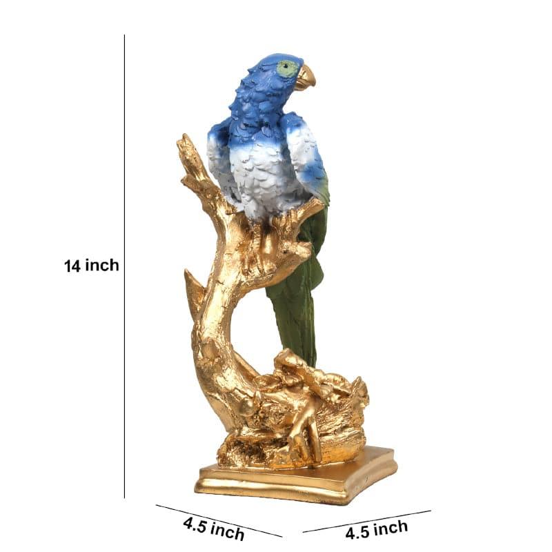 Buy Budgie Parrot Showpiece - Blue & Green Showpieces from Vaaree