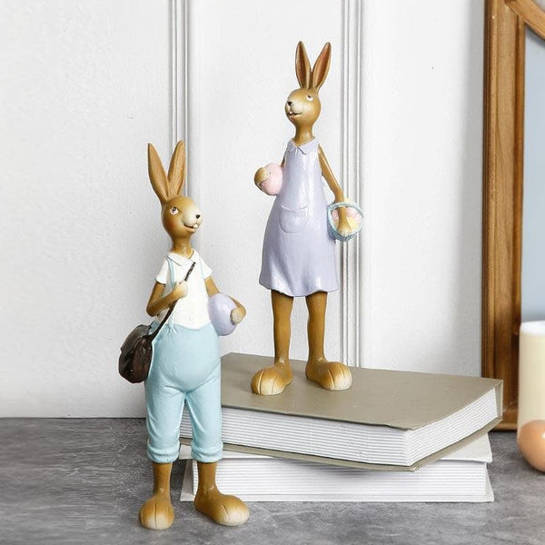 Buy Showpieces - Bunny Couple Statue at Vaaree online