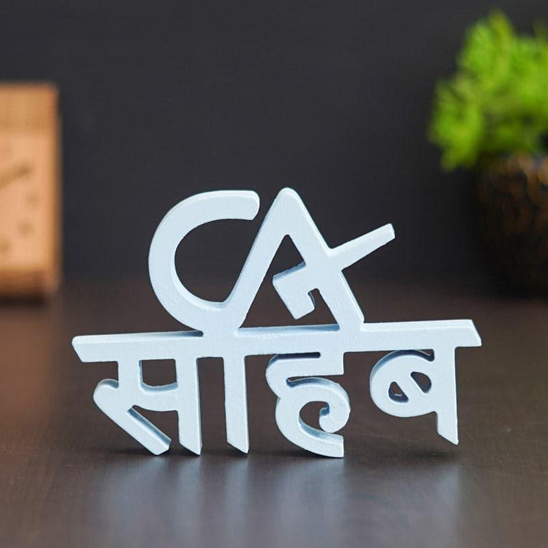 Buy CA Sahab Typography Showpiece Showpieces from Vaaree