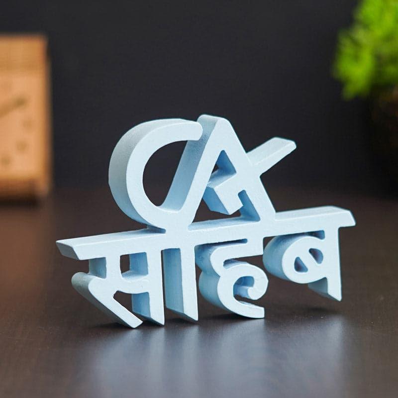 Buy CA Sahab Typography Showpiece Showpieces from Vaaree