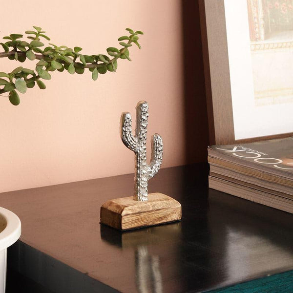 Buy Showpieces - Cacti Charm Showpiece - Silver at Vaaree online