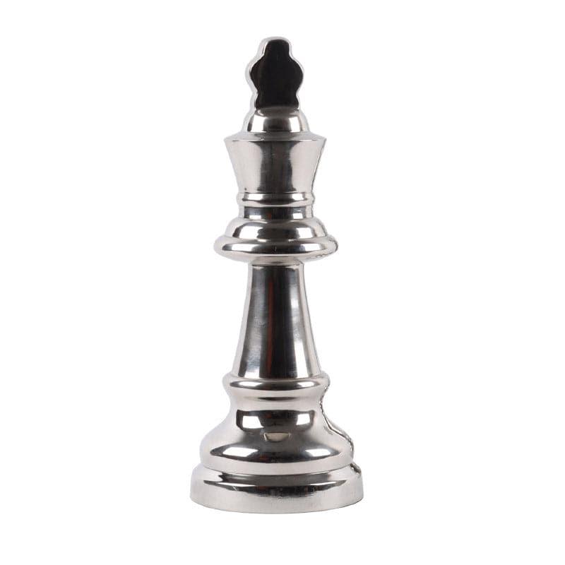 Showpieces - Chess Charm King & Queen Showpiece - Silver