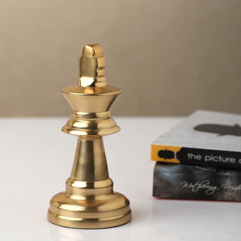 Buy Chess Charm King Showpiece - Gold Showpieces from Vaaree