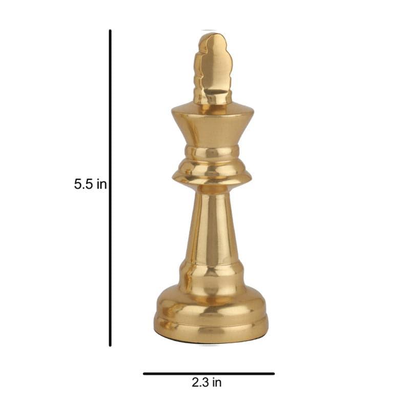 Buy Chess Charm King Showpiece - Gold Showpieces from Vaaree