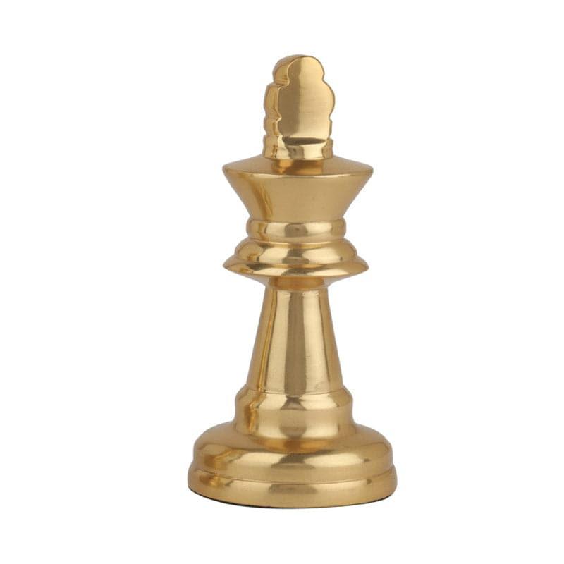 Buy Chess Charm King Showpiece - Gold Showpieces from Vaaree