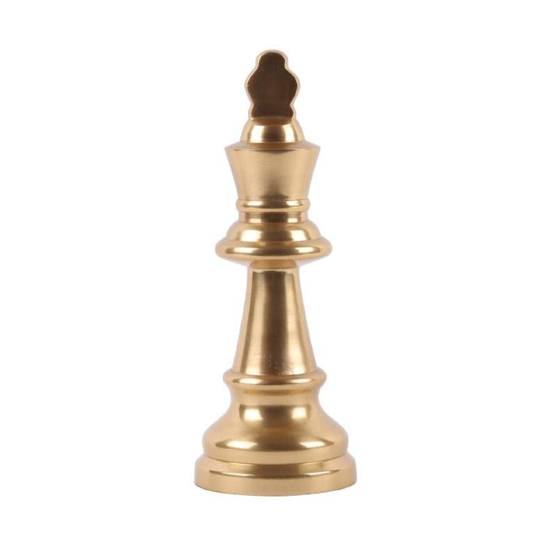 Showpieces - Chess Charm King Showpiece (Gold) - Set Of Two