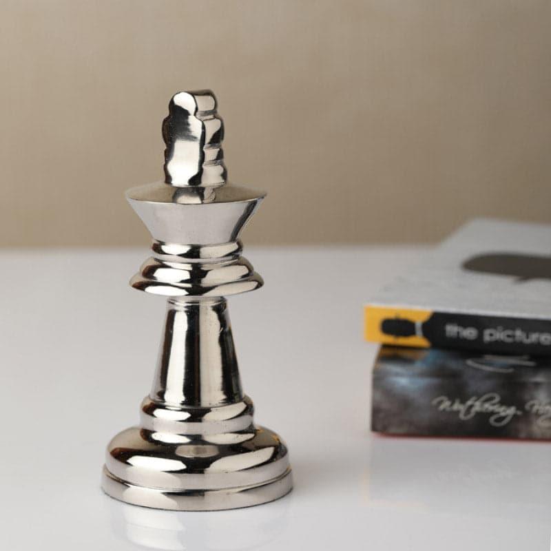 Buy Chess Charm King Showpiece - Silver Showpieces from Vaaree