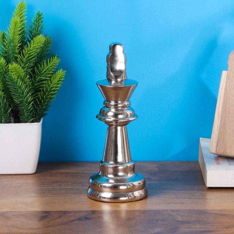 Buy Chess Charm King Showpiece - Silver Showpieces from Vaaree