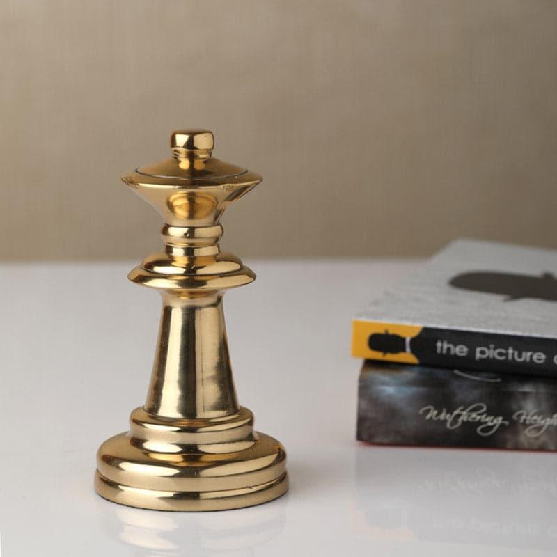 Buy Chess Charm Queen Showpiece - Gold Showpieces from Vaaree