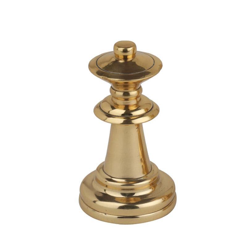 Buy Chess Charm Queen Showpiece - Gold Showpieces from Vaaree