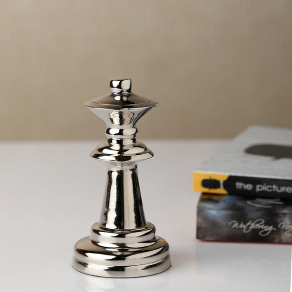 Showpieces - Chess Charm Queen Showpiece - Silver