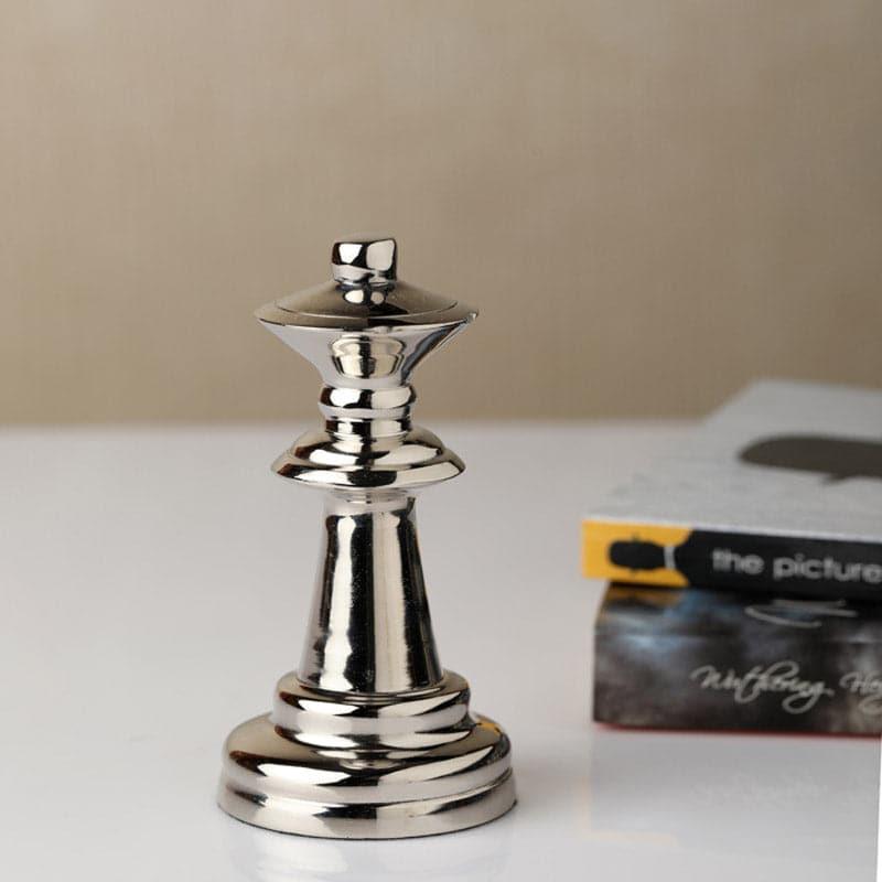 Buy Chess Charm Queen Showpiece - Silver Showpieces from Vaaree