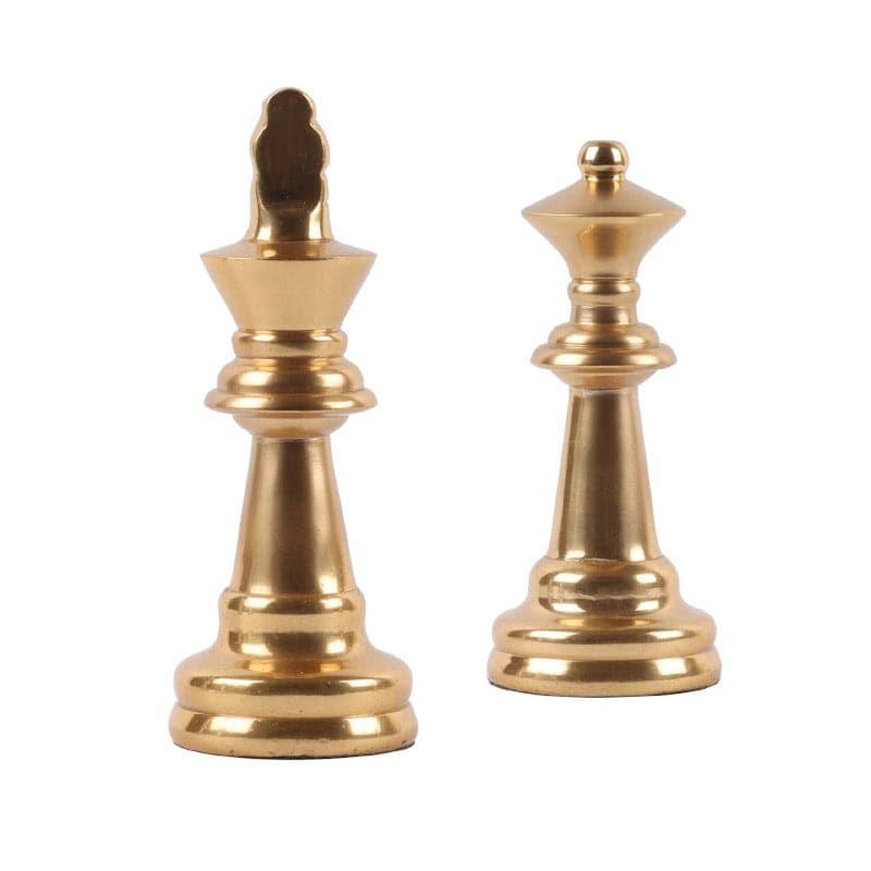 Buy Chess Charm Queen Showpiece (Silver) - Set Of Two Showpieces from Vaaree