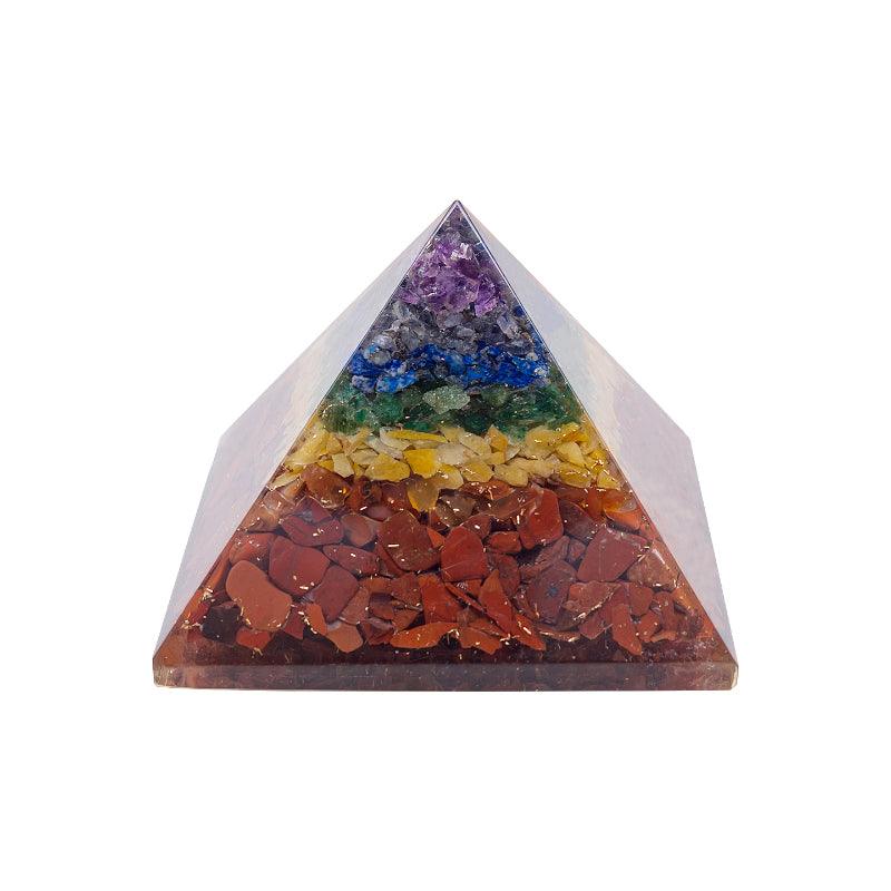 Showpieces - Crystal Handpainted Pyramid Showpiece