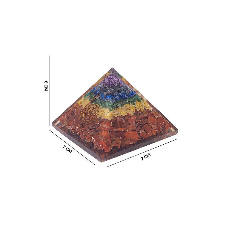 Showpieces - Crystal Handpainted Pyramid Showpiece