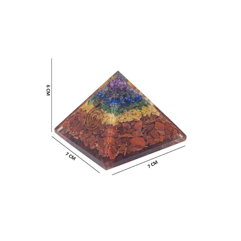 Buy Crystal Handpainted Pyramid Showpiece Showpiece from Vaaree