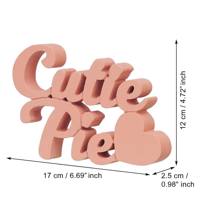 Showpieces - Cutie Pie Typography Showpiece