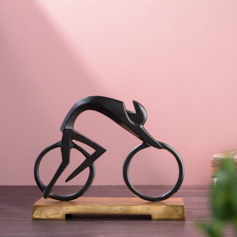 Buy Cyclist Circus Showpiece - Black Showpieces from Vaaree