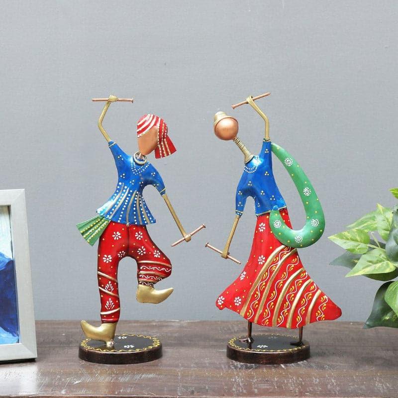 Buy Dandia Fun Showpiece - Set Of Two Showpiece from Vaaree