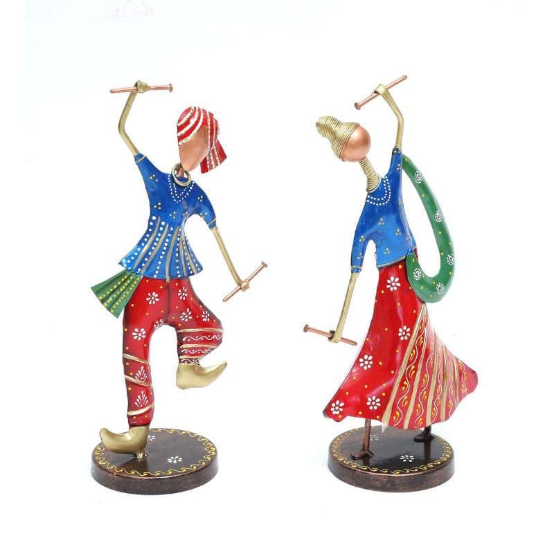 Buy Dandia Fun Showpiece - Set Of Two Showpiece from Vaaree