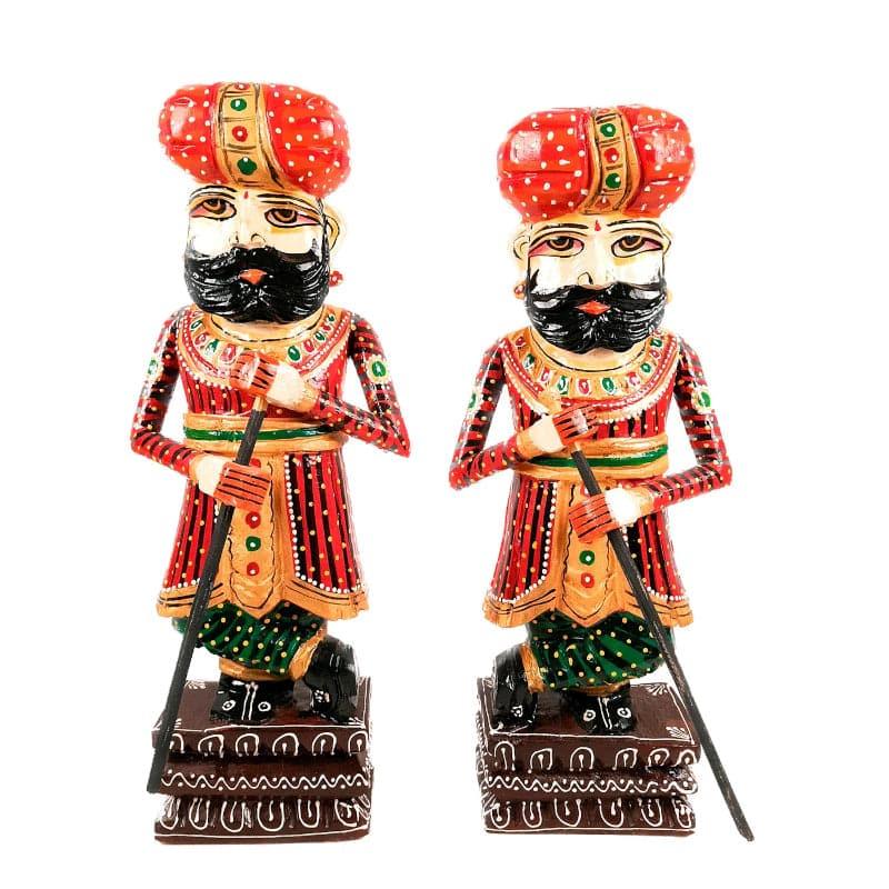 Buy Darbaan Strength Showpiece - Set Of Two Showpieces from Vaaree