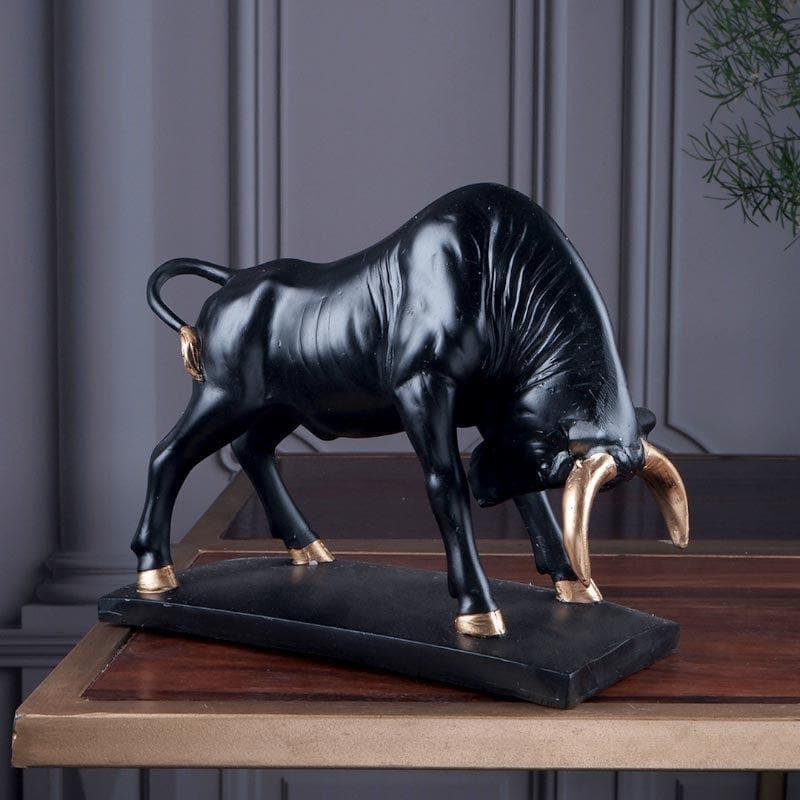 Buy Debby Bull Showpiece - Black Showpieces from Vaaree