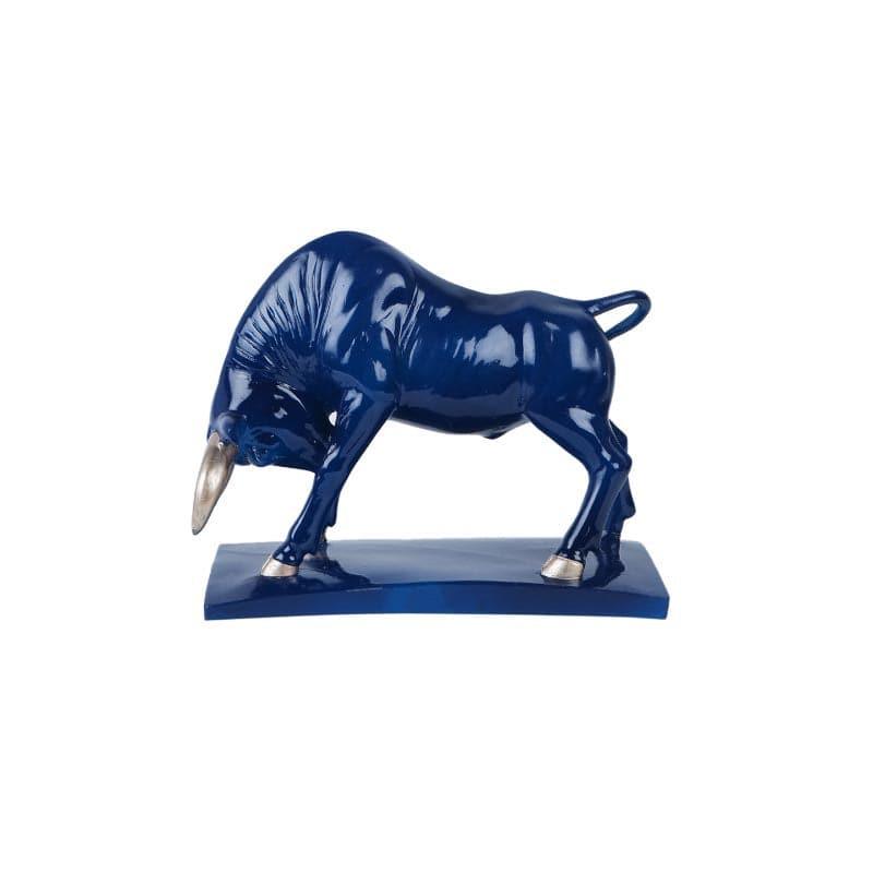 Buy Debby Bull Showpiece - Blue Showpieces from Vaaree