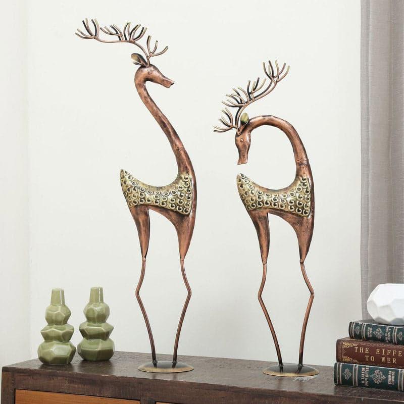 Buy Deer Buddies Showpiece - Set Of Two Showpieces from Vaaree