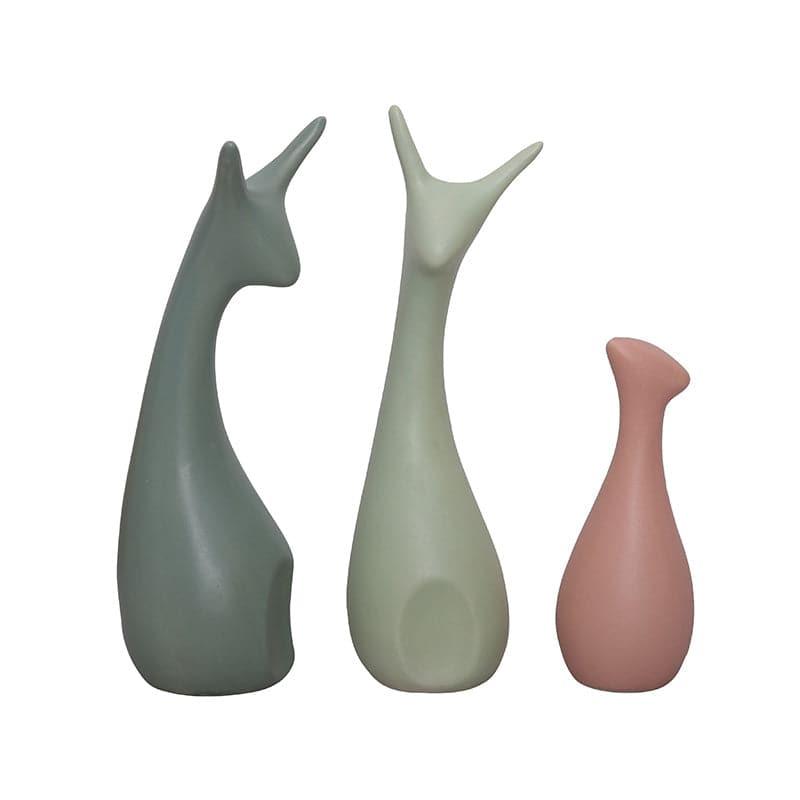 Buy Deer Pride Pastels Showpiece - Set Of Three Showpieces from Vaaree