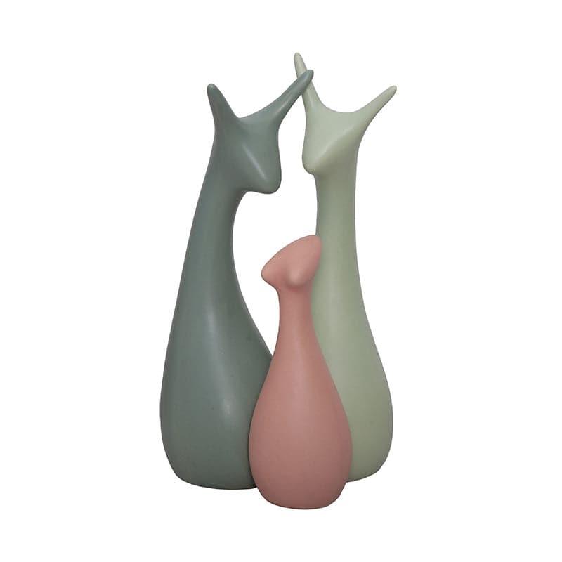 Buy Deer Pride Pastels Showpiece - Set Of Three Showpieces from Vaaree