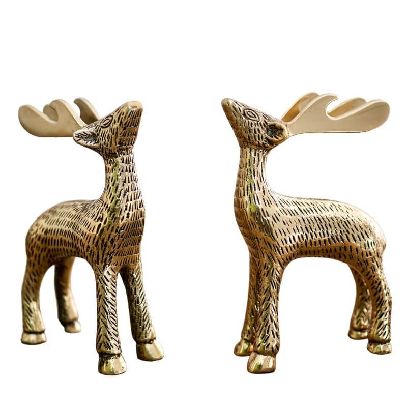 Buy Deer Pride Showpiece - Set Of Two Showpieces from Vaaree