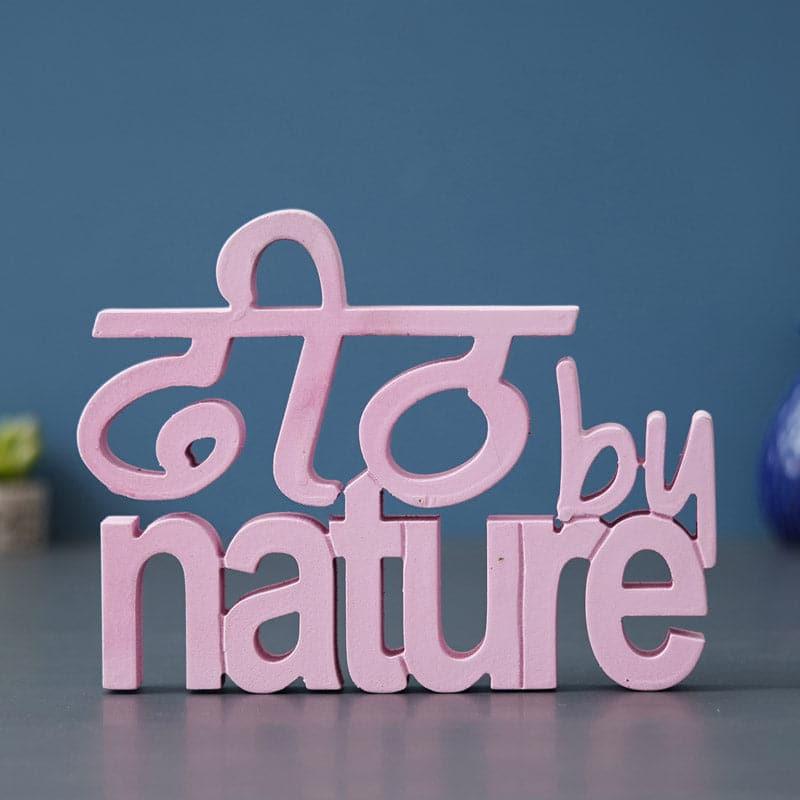 Buy Dheet By Nature Typography Showpiece Showpieces from Vaaree