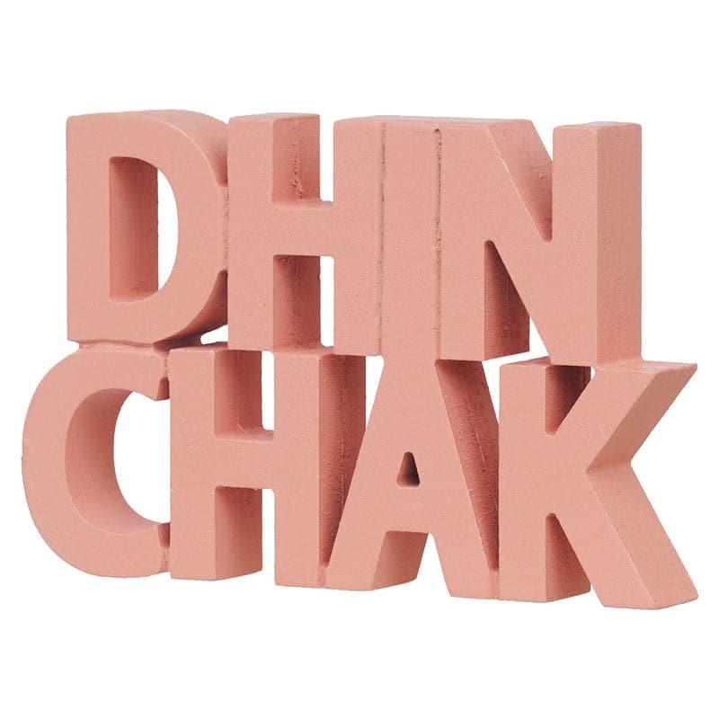 Buy Dhin Chak Typography Showpiece Showpieces from Vaaree