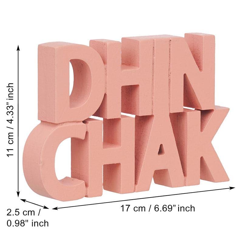 Buy Dhin Chak Typography Showpiece Showpieces from Vaaree